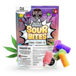 D8 Sour Bites - 15ct - 375MG Bag